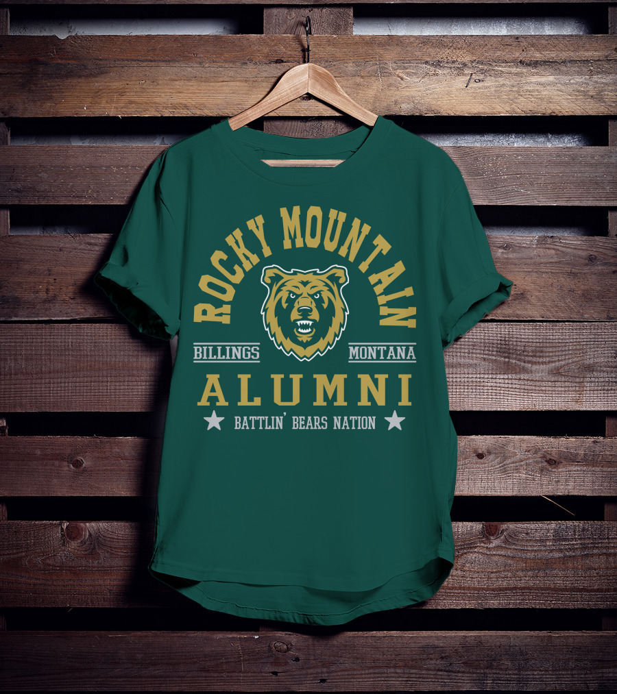 Rocky Mountain Alumni Battlin' Bears Nation Billings Montana T-Shirt