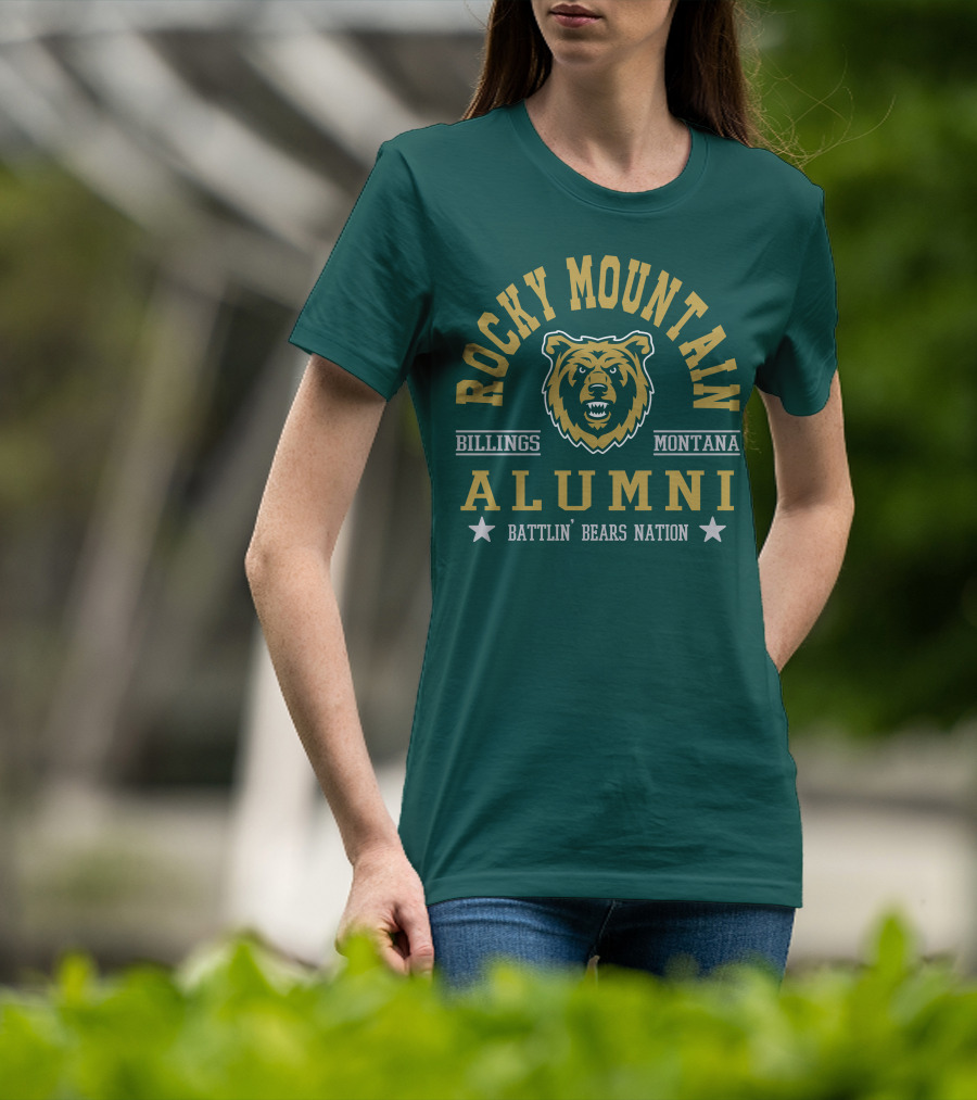 Rocky Mountain Alumni Battlin' Bears Nation Billings Montana T-Shirt