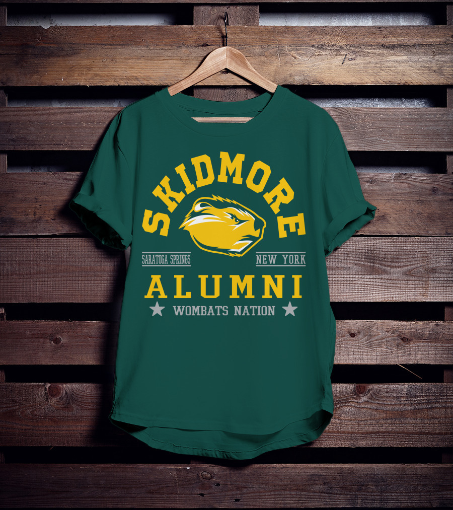 Skidmore College Alumni Wombats Nation Saratoga Springs New York T-Shirt