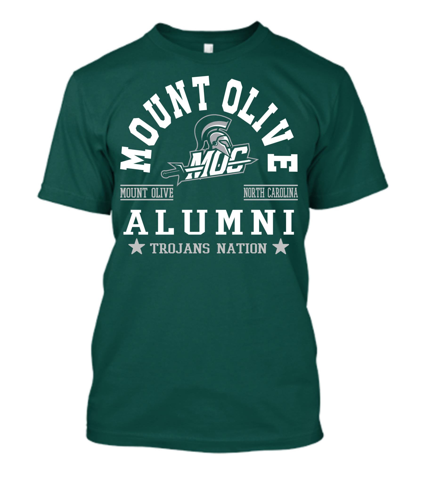 Mount Olive College Alumni Trojans Nation North Carolina MOC T-Shirt