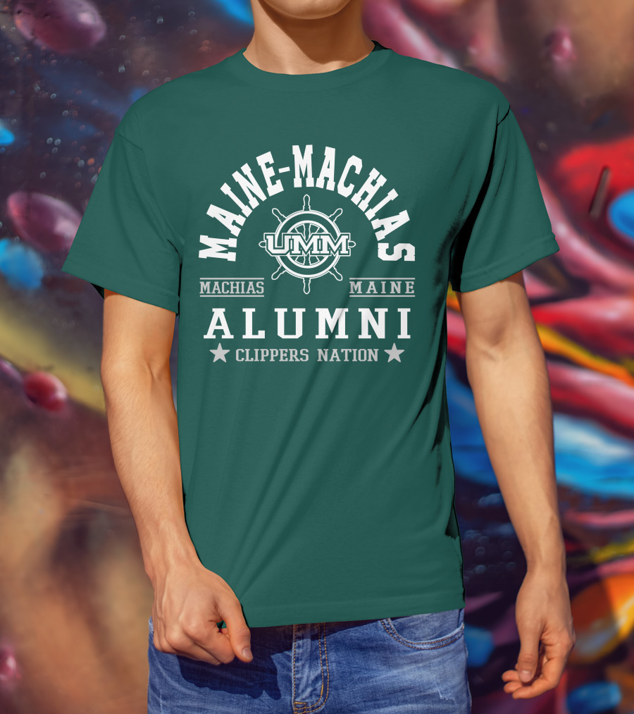 Maine-Machias UMM Alumni Clippers Nation Machias Maine T-Shirt