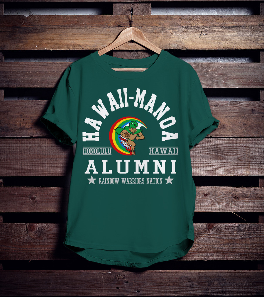 Hawaii-Manoa Honolulu Hawaii Alumni Rainbow Warriors Nation T-Shirt