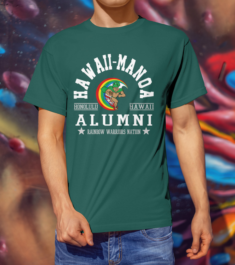 Hawaii-Manoa Honolulu Hawaii Alumni Rainbow Warriors Nation T-Shirt