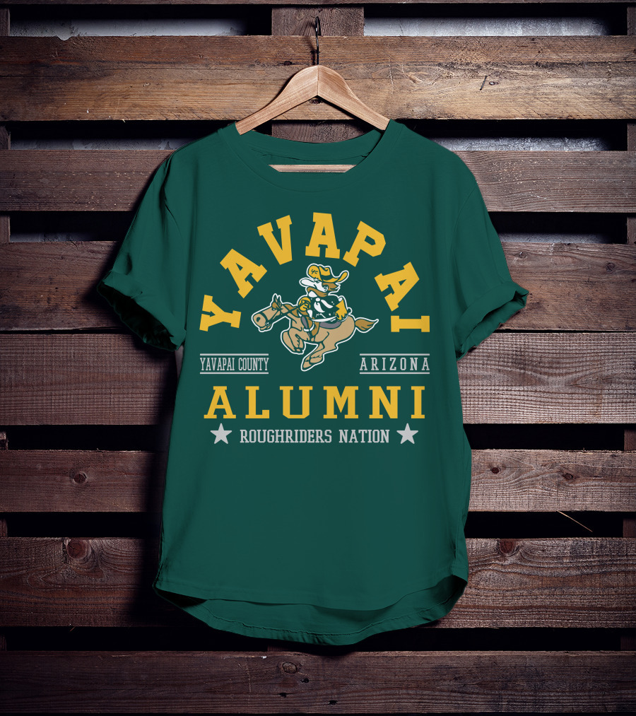 Yavapai College Alumni Arizona Roughriders Nation Yavapai County T-Shirt