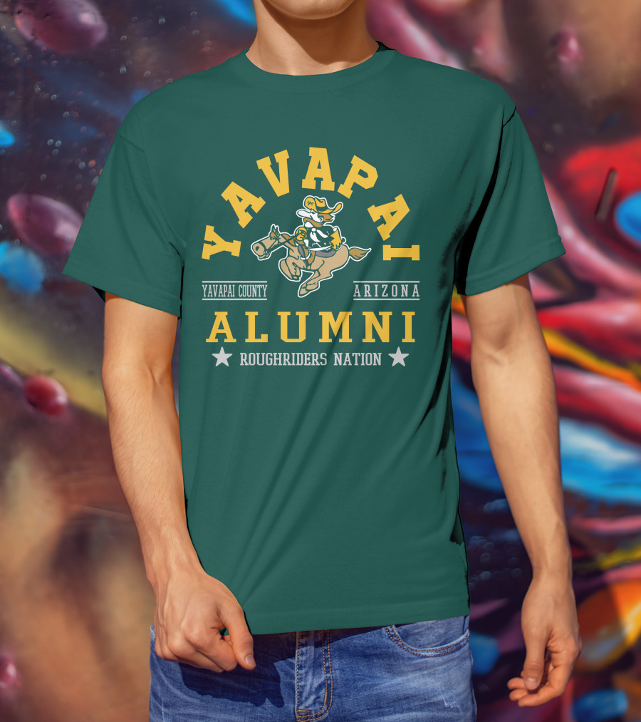 Yavapai College Alumni Arizona Roughriders Nation Yavapai County T-Shirt