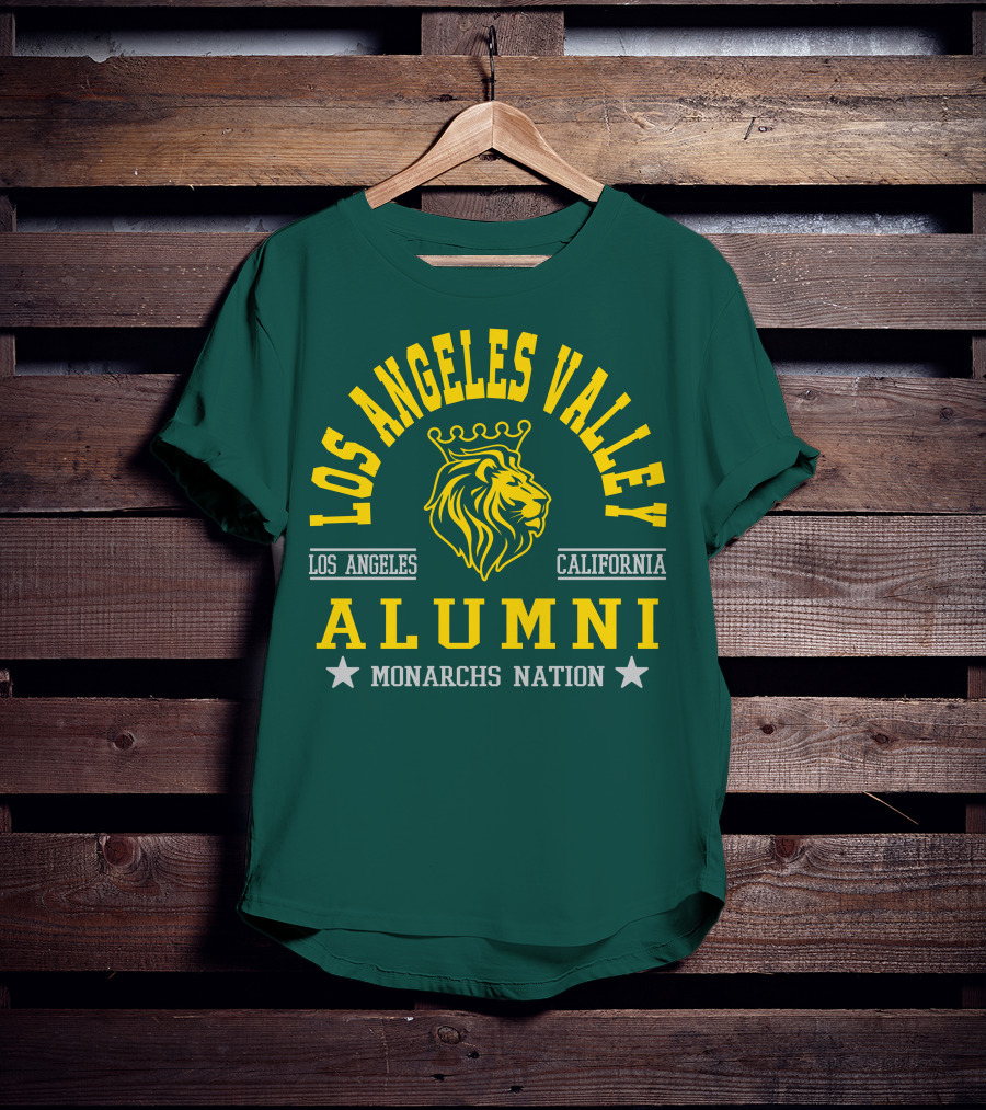 Los Angeles Valley Alumni Monarchs Nation California Lion T-Shirt