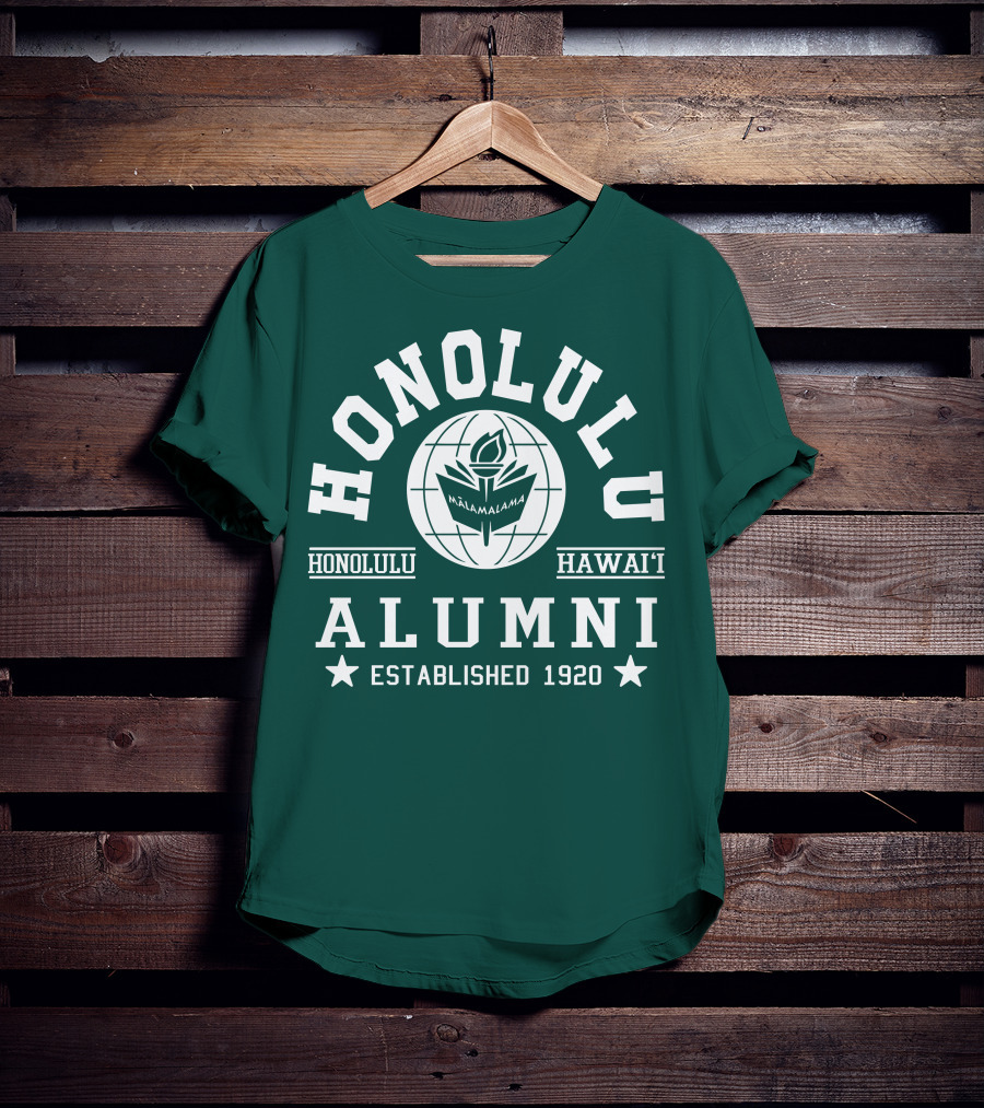 Honolulu Hawai'i Alumni Mālamalama Established 1920 T-Shirt