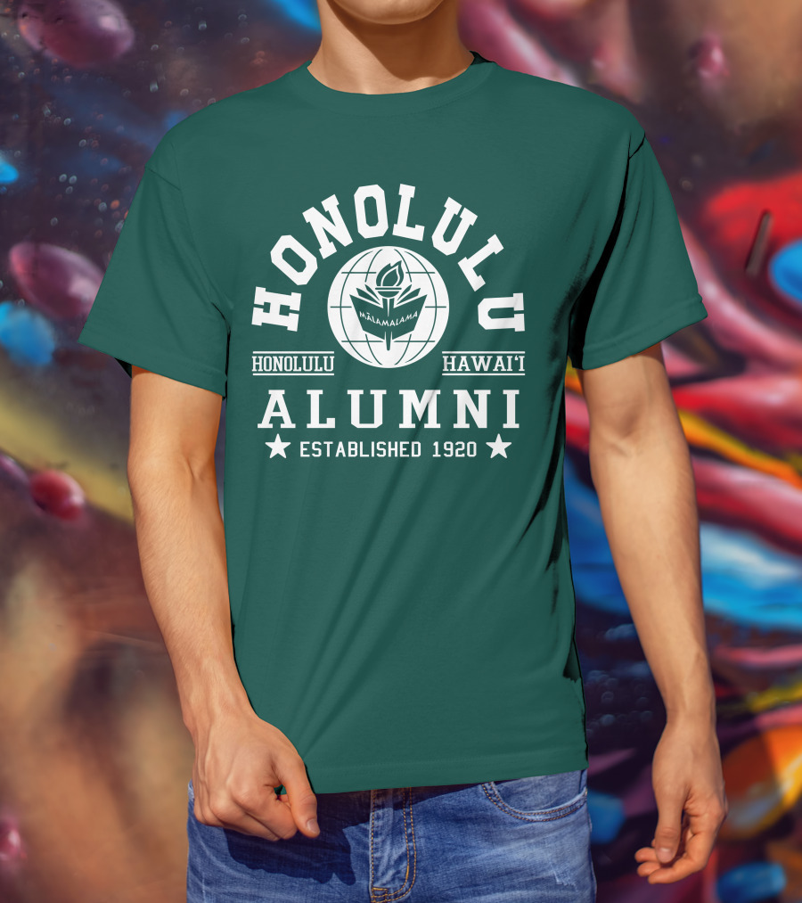 Honolulu Hawai'i Alumni Mālamalama Established 1920 T-Shirt