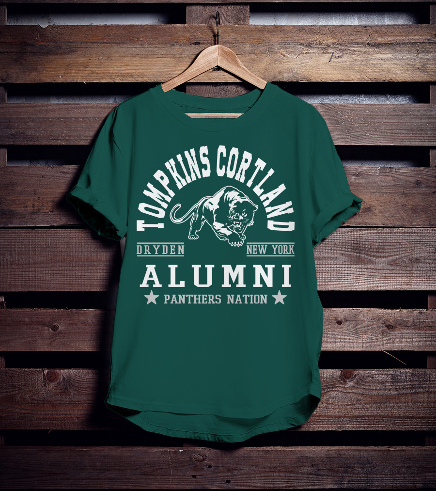 Tompkins Cortland Alumni Panthers Nation Dryden New York T-Shirt