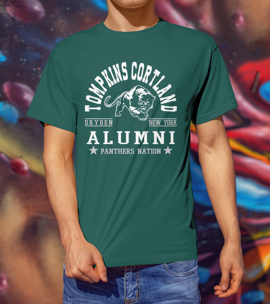 Tompkins Cortland Alumni Panthers Nation Dryden New York T-Shirt