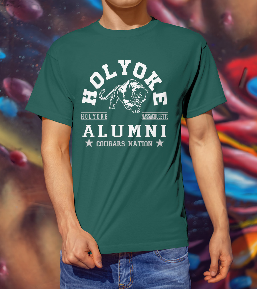 Holyoke Alumni Cougars Nation Massachusetts T-Shirt