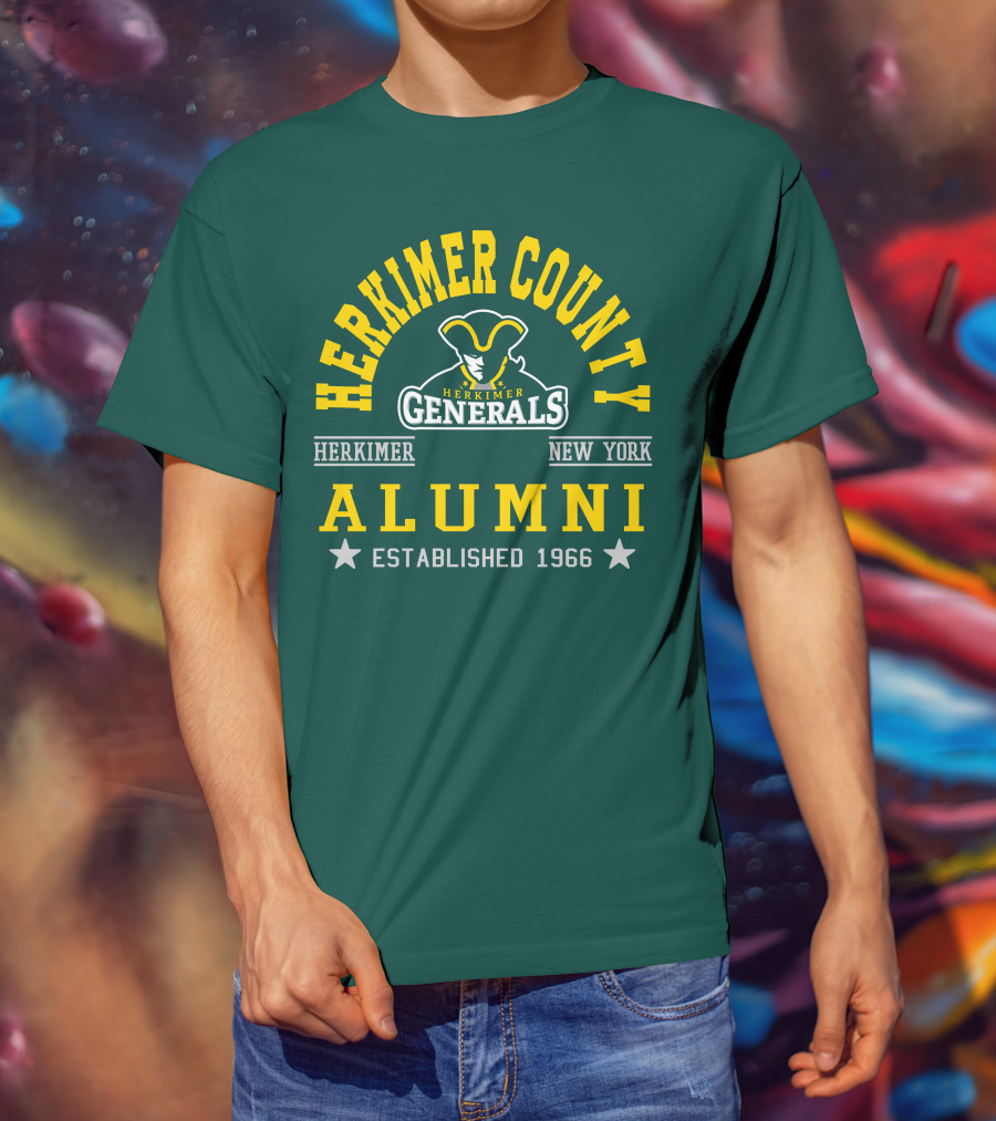 Herkimer County Generals Alumni New York Established 1966 T-Shirt