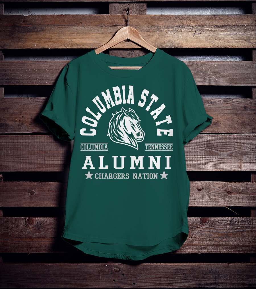 Columbia State Tennessee Alumni Chargers Nation T-Shirt
