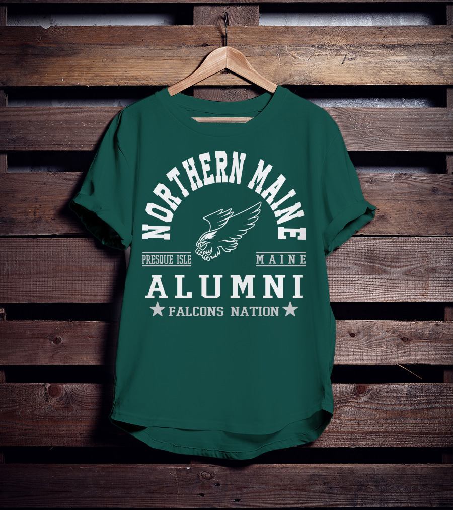 Northern Maine Alumni Presque Isle Falcons Nation T-Shirt