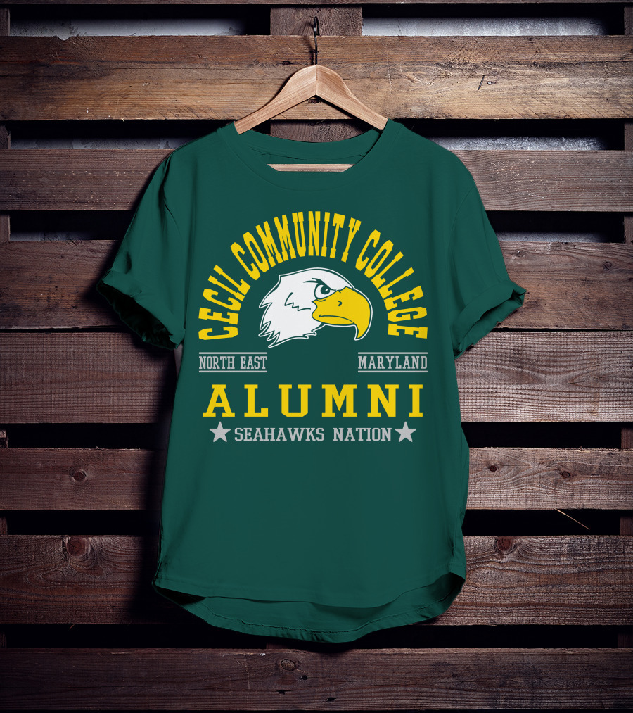 Cecil Community College Alumni Seahawks Nation North East Maryland T-Shirt