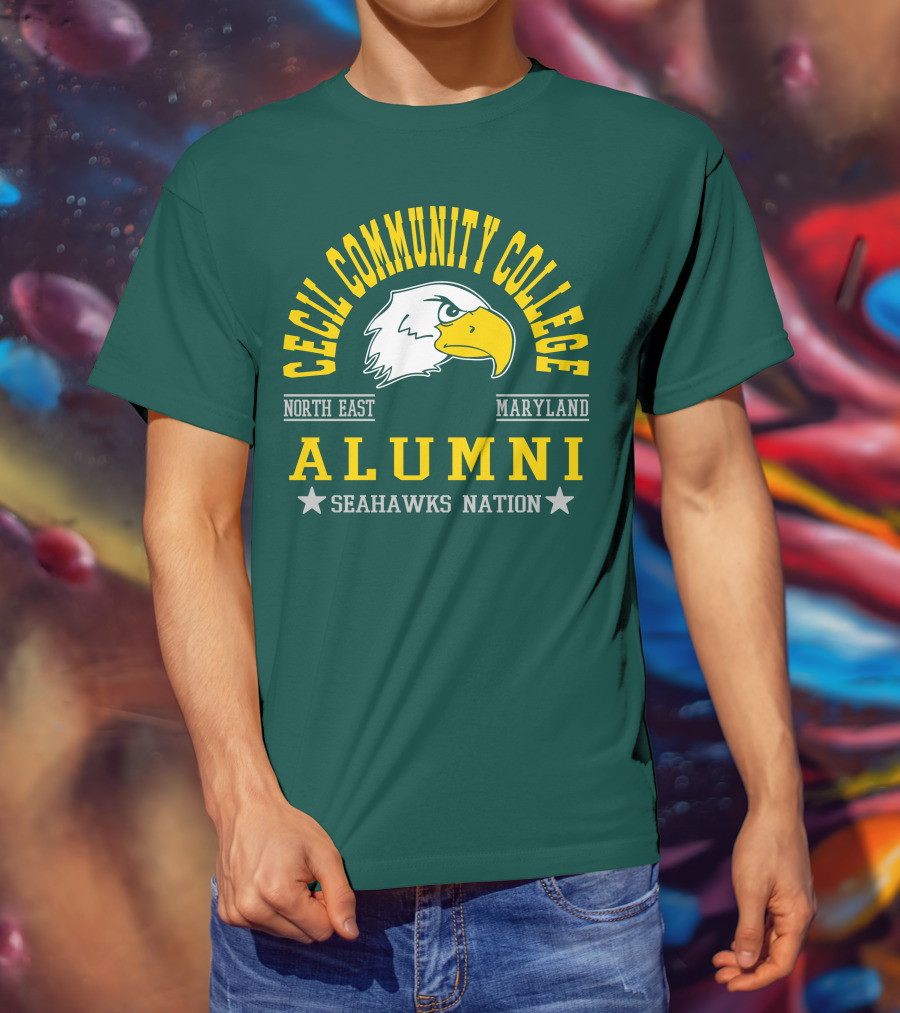 Cecil Community College Alumni Seahawks Nation North East Maryland T-Shirt