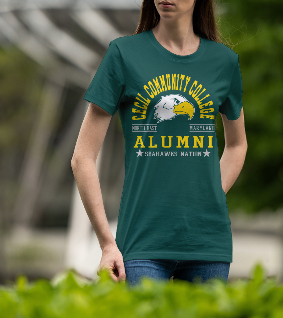 Cecil Community College Alumni Seahawks Nation North East Maryland T-Shirt