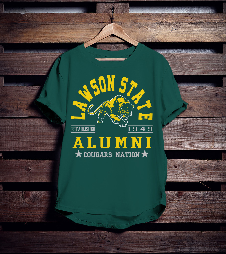 Lawson State Alumni Cougars Nation Established 1949 T-Shirt