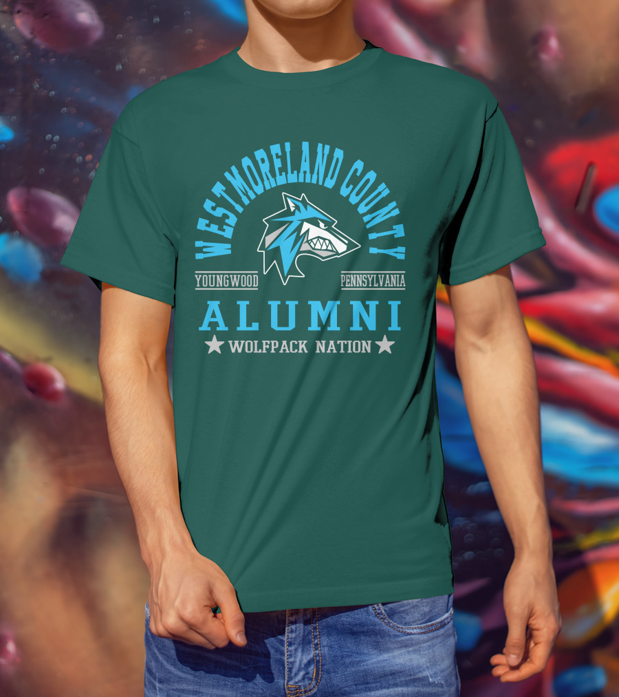 Westmoreland County Youngwood Pennsylvania Alumni Wolfpack Nation T-Shirt