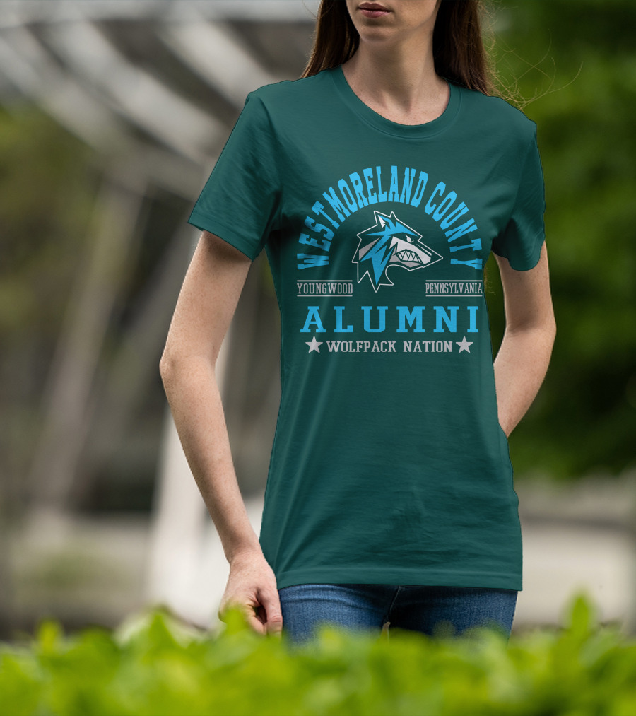 Westmoreland County Youngwood Pennsylvania Alumni Wolfpack Nation T-Shirt