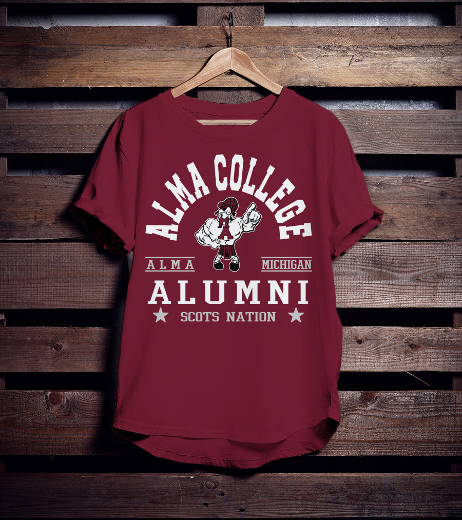 Alma College Michigan Alumni Scots Nation T-Shirt