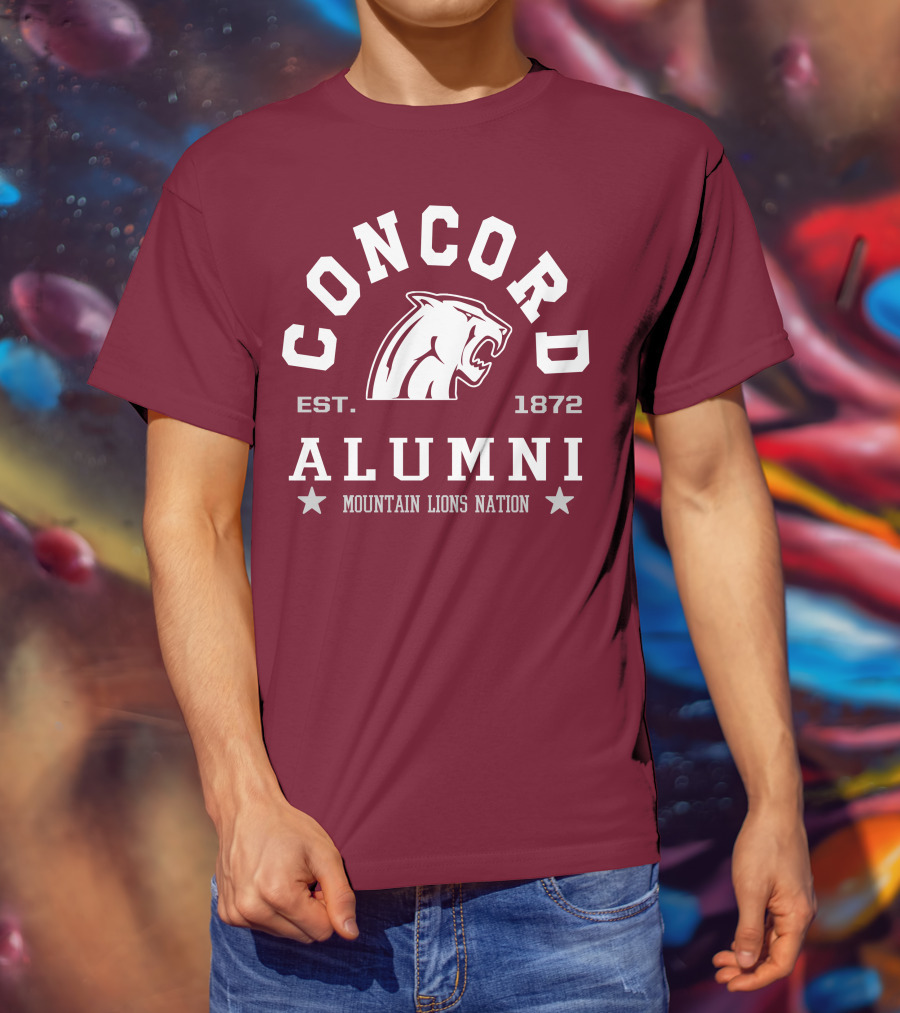 Concord Alumni Mountain Lions Nation Est. 1872 T-Shirt
