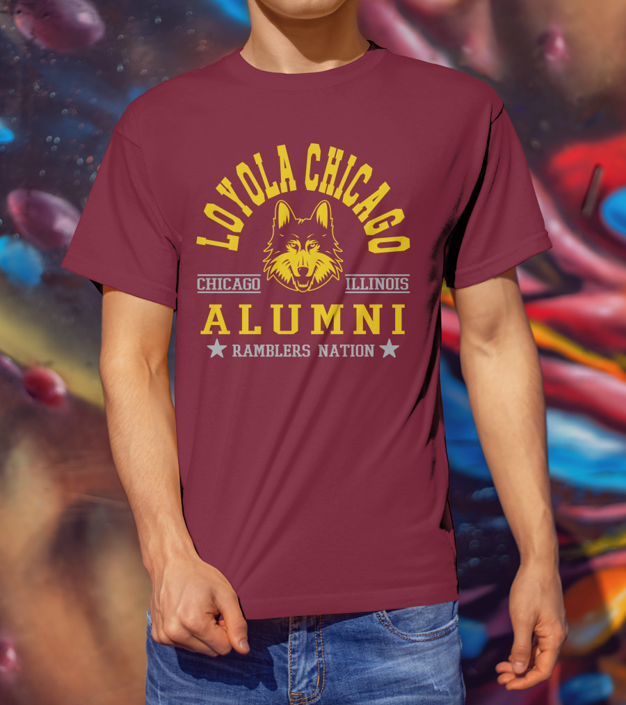 Loyola Chicago Illinois Alumni Ramblers Nation T-Shirt