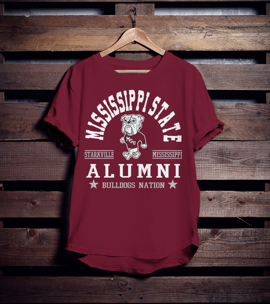 Mississippi State University Alumni Bulldogs Nation Starkville Mississippi T-Shirt