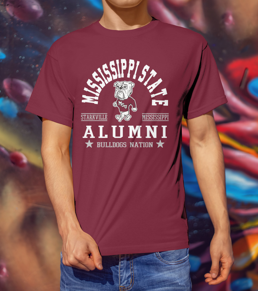 Mississippi State University Alumni Bulldogs Nation Starkville Mississippi T-Shirt