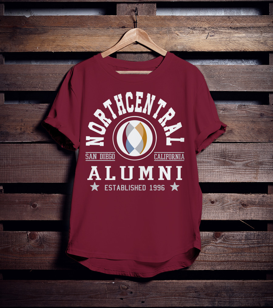 Northcentral Alumni San Diego California Established 1996 T-Shirt