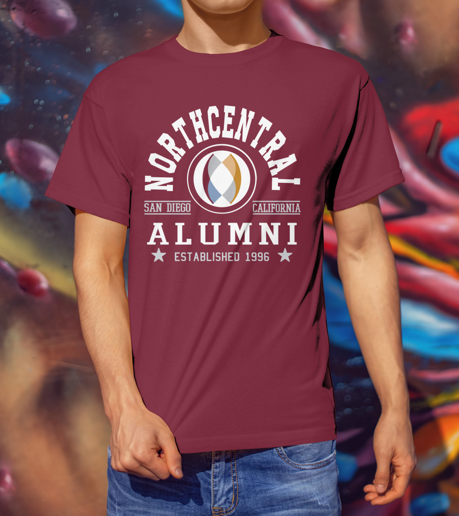 Northcentral Alumni San Diego California Established 1996 T-Shirt