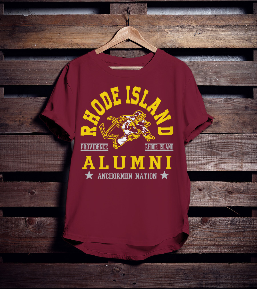 Rhode Island Alumni Providence Anchormen Nation T-Shirt