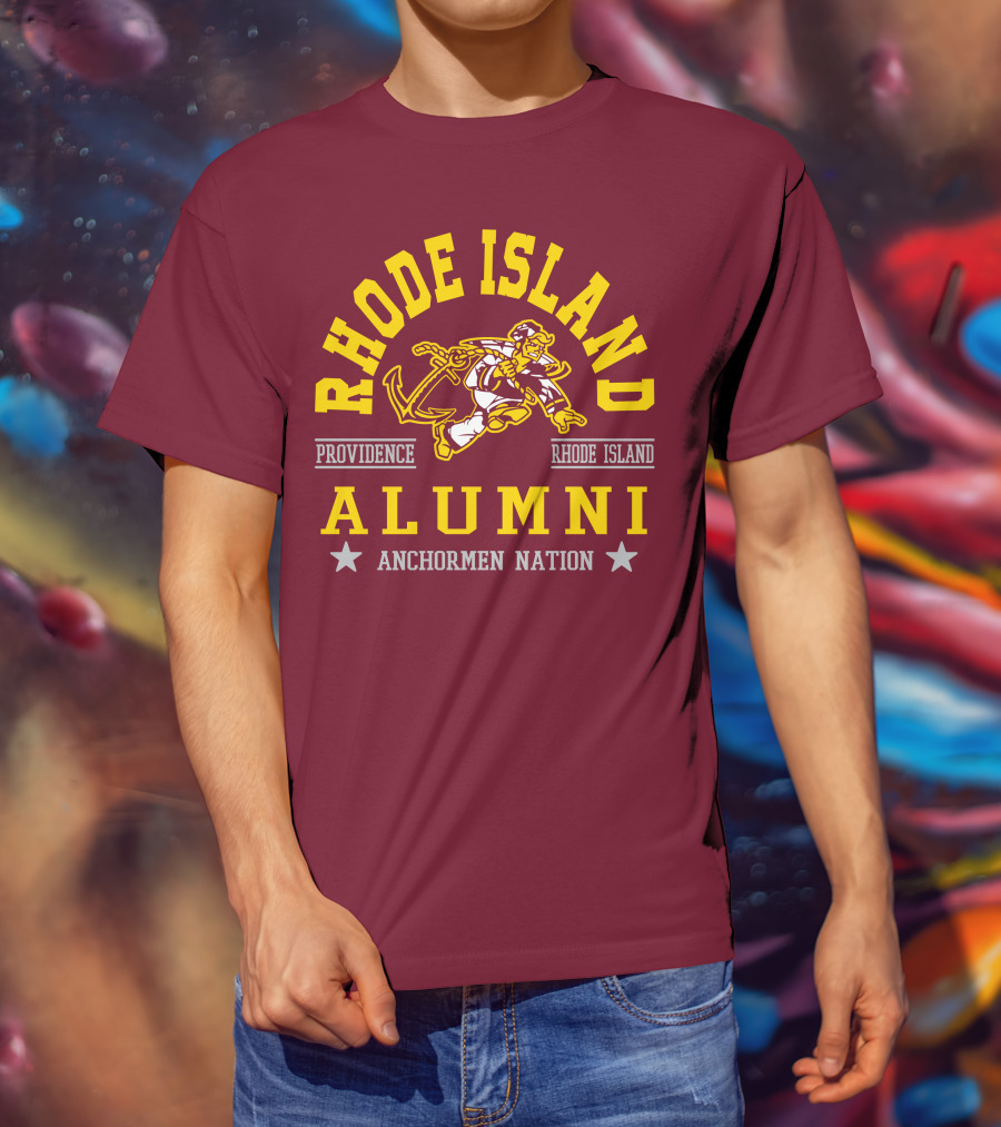 Rhode Island Alumni Providence Anchormen Nation T-Shirt
