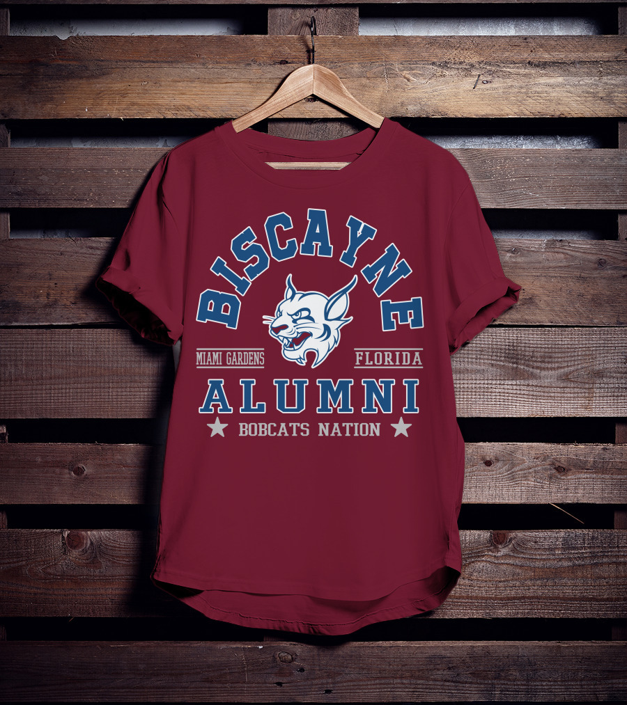 Biscayne College Alumni Bobcats Nation Miami Gardens Florida T-Shirt