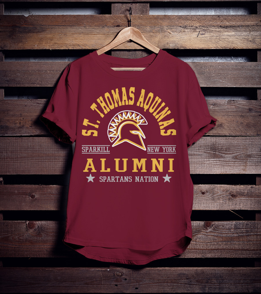 St Thomas Aquinas Sparkill New York Spartans Nation Alumni T-Shirt