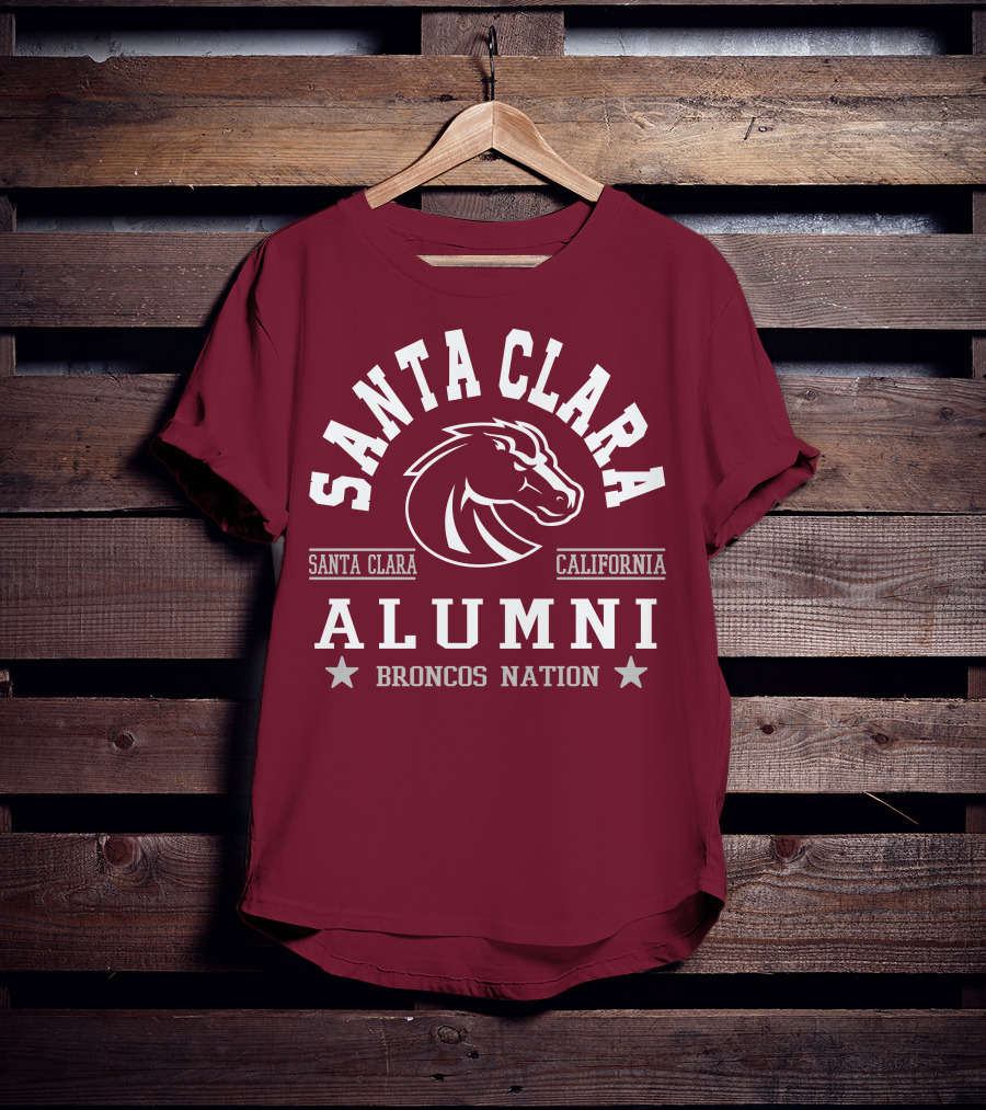 Santa Clara Alumni California Broncos Nation T-Shirt