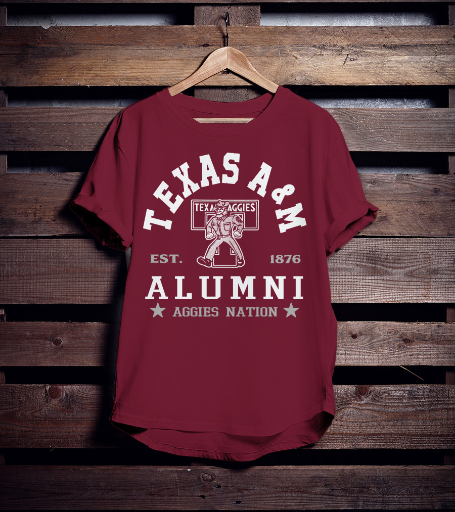 TEXAS A&M ALUMNI AGGIES NATION EST. 1876 T-Shirt