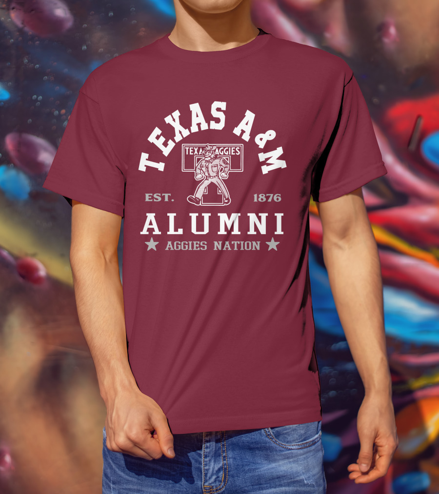 TEXAS A&M ALUMNI AGGIES NATION EST. 1876 T-Shirt