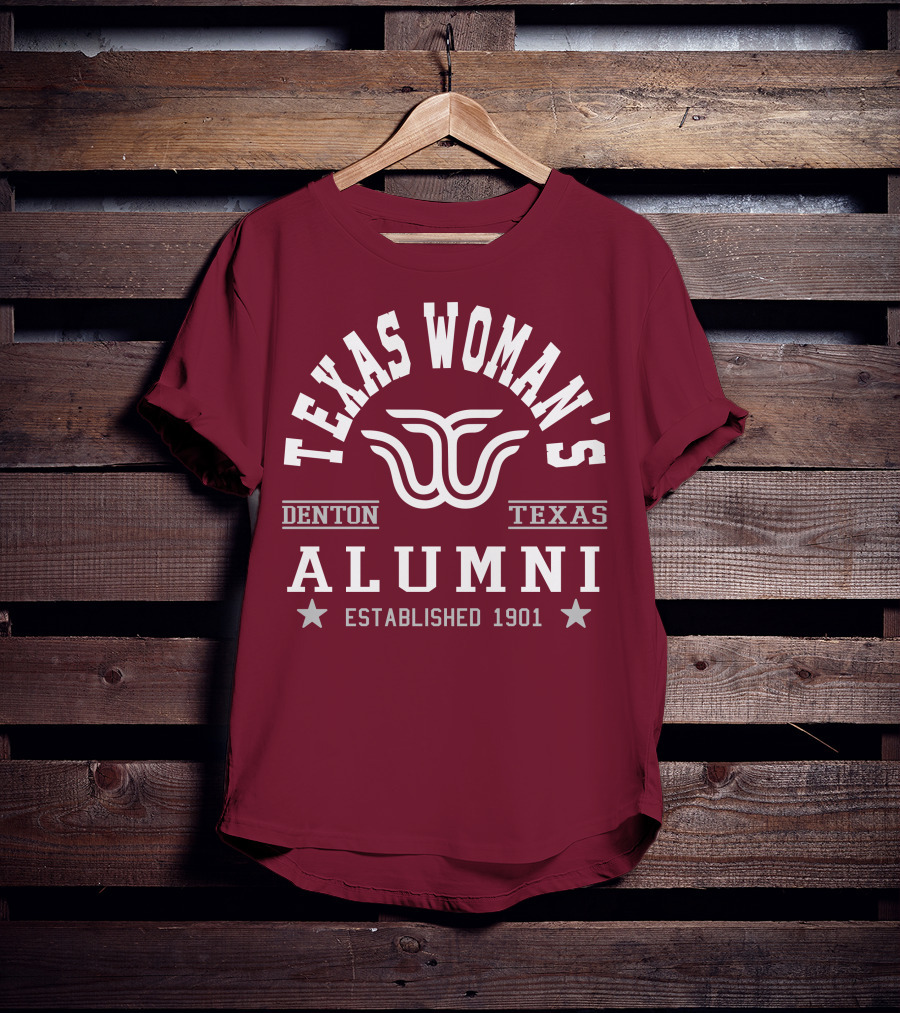 Texas Woman's University Alumni Denton Texas Established 1901 T-Shirt