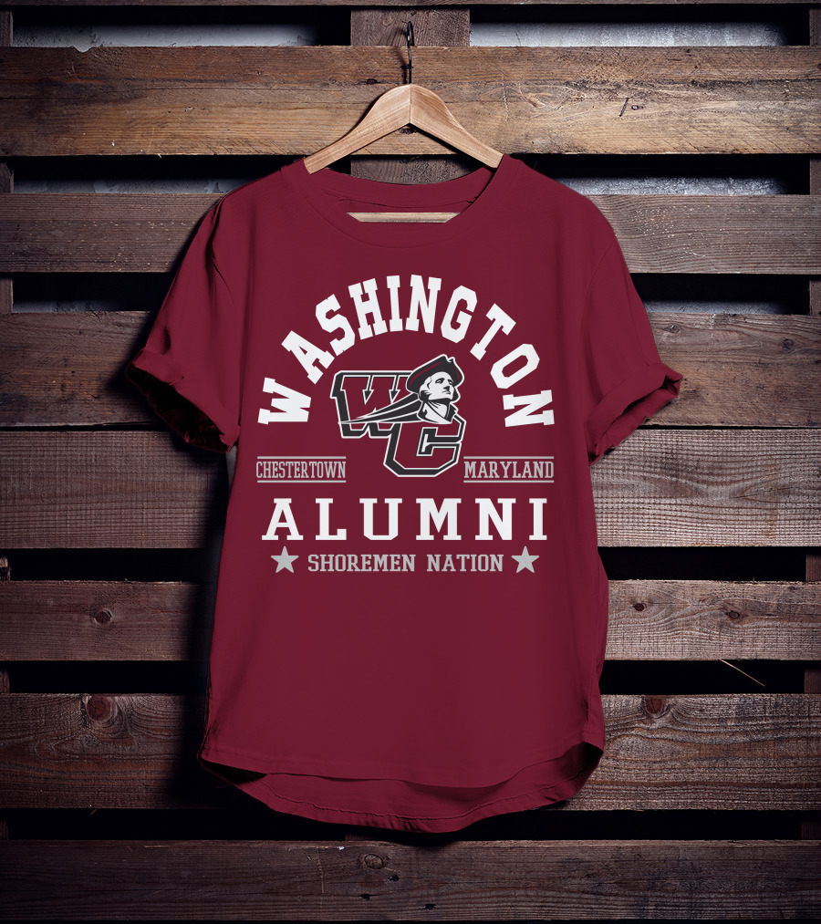 Washington College Alumni Shoremen Nation Chestertown Maryland WC T-Shirt
