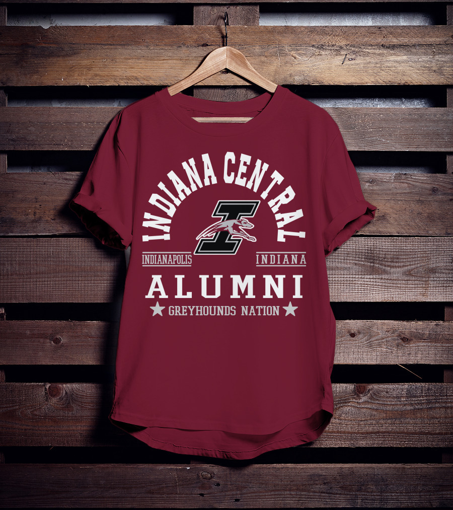 Indiana Central Alumni Indianapolis Indiana Greyhounds Nation T-Shirt
