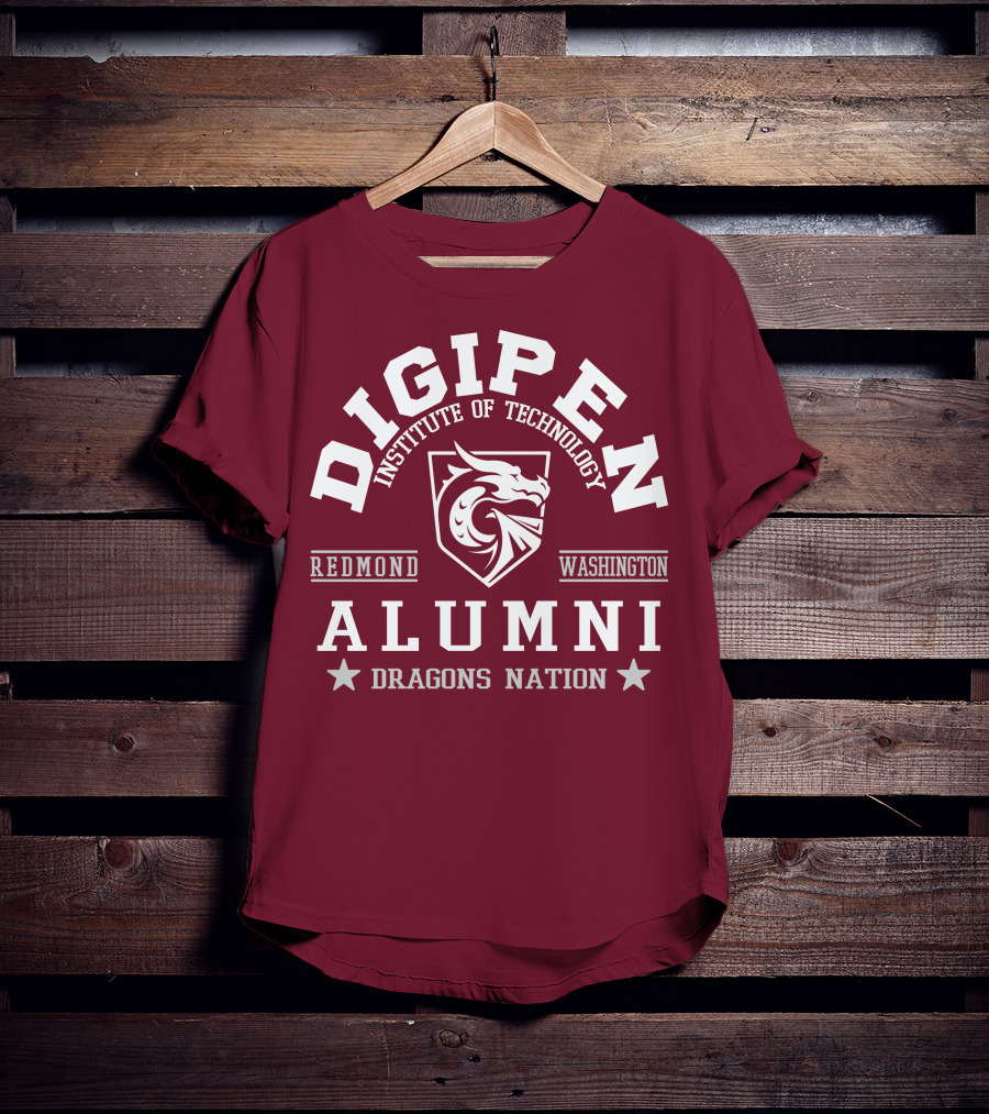 DigiPen Institute Of Technology Alumni Redmond Washington Dragons Nation T-Shirt