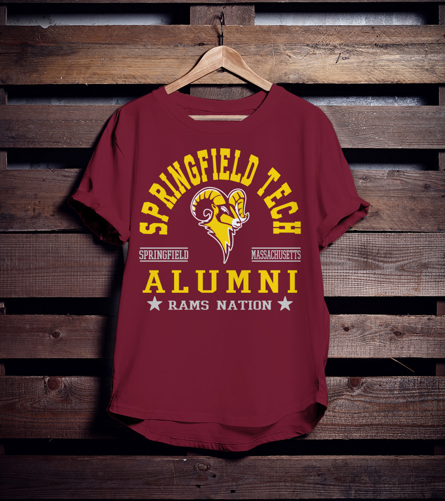 Springfield Tech Alumni Rams Nation Springfield Massachusetts T-Shirt