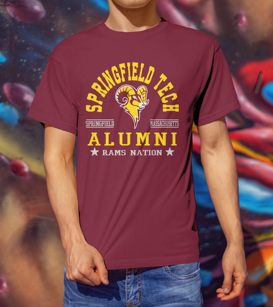 Springfield Tech Alumni Rams Nation Springfield Massachusetts T-Shirt
