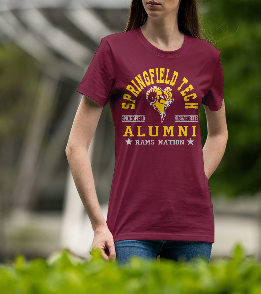 Springfield Tech Alumni Rams Nation Springfield Massachusetts T-Shirt