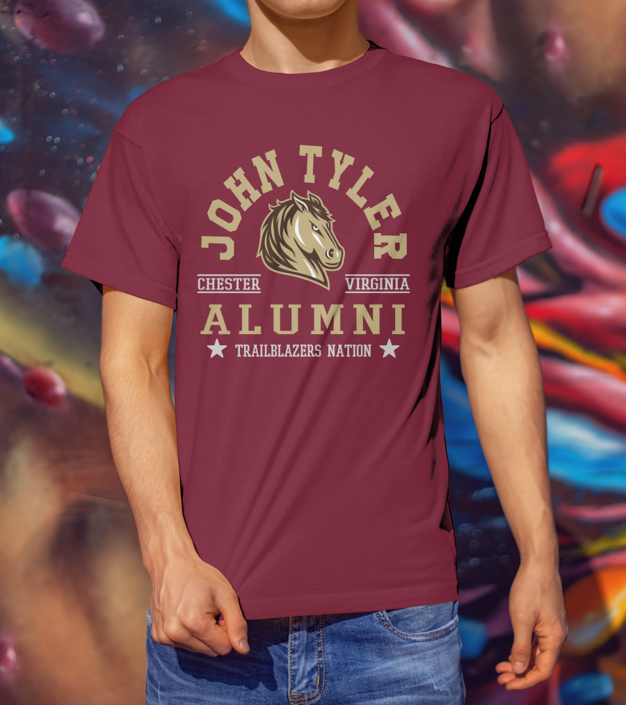 John Tyler Chester Virginia Alumni Trailblazers Nation T-Shirt
