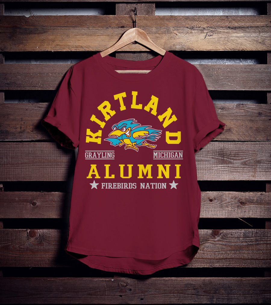 Kirtland Grayling Michigan Alumni Firebirds Nation T-Shirt