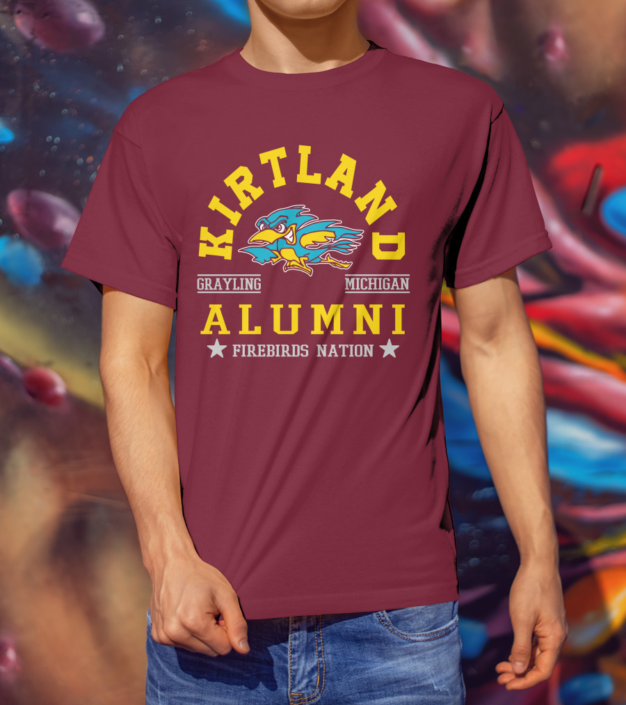 Kirtland Grayling Michigan Alumni Firebirds Nation T-Shirt