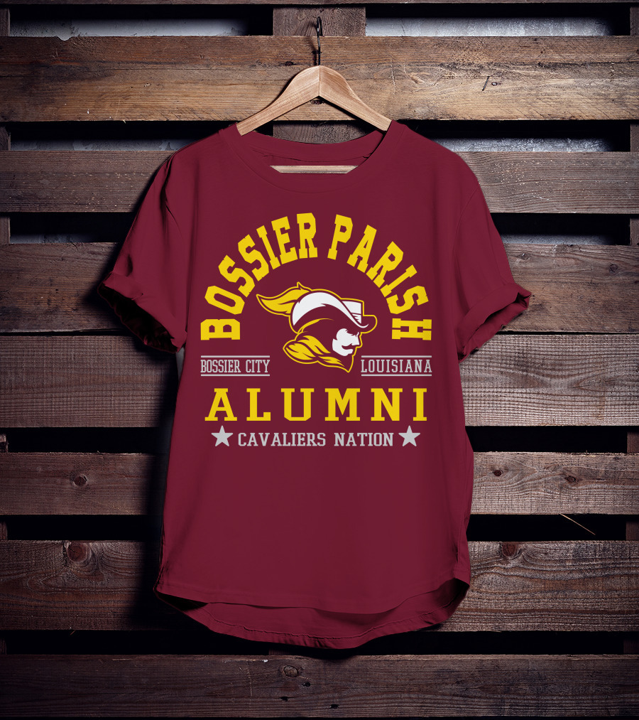 Bossier Parish Bossier City Louisiana Alumni Cavaliers Nation T-Shirt
