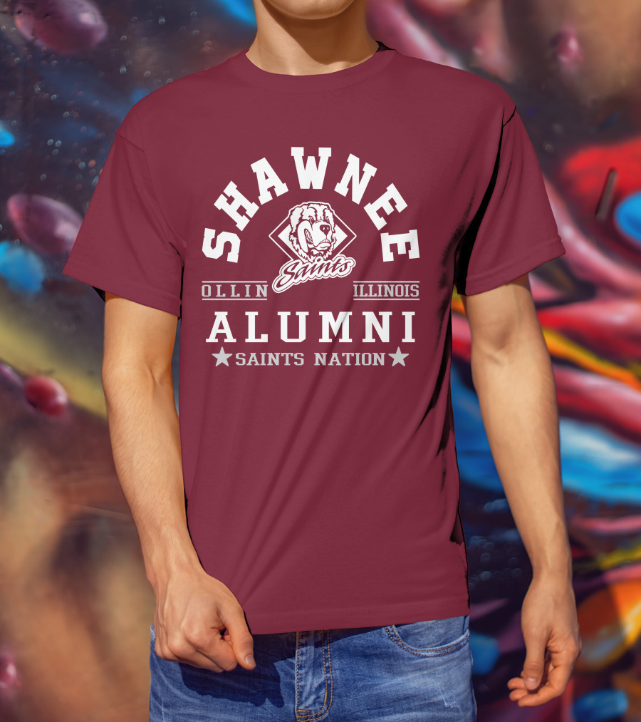 Shawnee Saints Alumni Olney Illinois Saints Nation T-Shirt